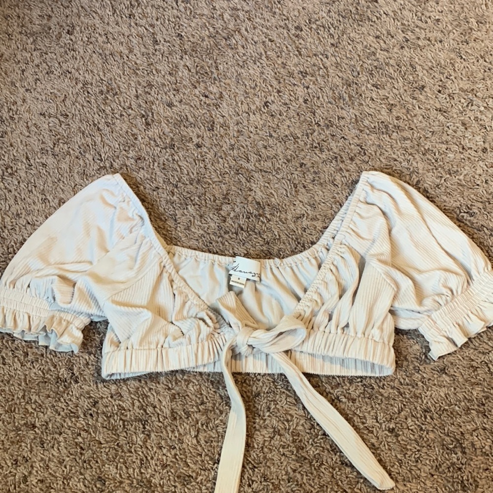 Tan crop top